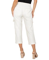 Liverpool Los Angeles Women's Drawstring Cargo Cropped Pants