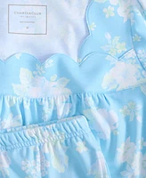 Charter Club Women's Cotton Scalloped Short Pajama Set, Exclusively at Macy's