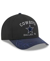 New Era Men's Black/Navy Dallas Cowboys 2025 Nfl Draft 39THIRTY Flex Hat