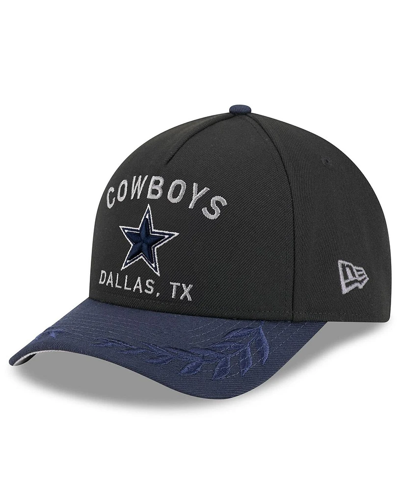 New Era Men's Black/Navy Dallas Cowboys 2025 Nfl Draft 39THIRTY Flex Hat