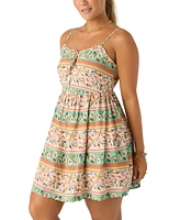 O'Neill Juniors' Delena Printed Sleeveless A-Line Dress
