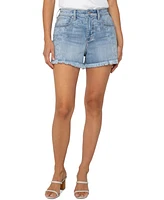 Liverpool Los Angeles Women's Christine A-Line Frayed Jean Shorts
