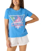 O'Neill Juniors' Sunset Seeker Graphic Print Cotton T-Shirt