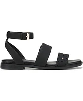 Naturalizer Women's Gana Square Toe Strappy Flat Sandals