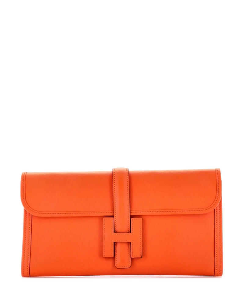 Pre-Owned Hermes 29 Jige Elan Clutch Swift