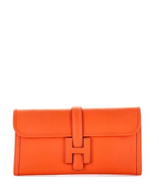 Pre-Owned Hermes 29 Jige Elan Clutch Swift