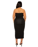 Buxom Couture Plus Tube Midi Dress