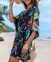 Cupshe Women's Neon Heat Tropical Romper