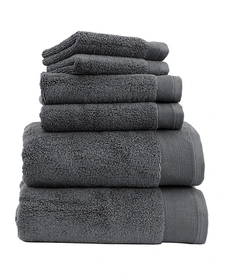 6-Piece Bath Towel Set, Soft 100% Cotton by California Design Den