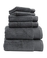6-Piece Bath Towel Set, Soft 100% Cotton by California Design Den
