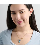 Disney Stitch Jewelry Set - Stitch Necklace and Leaf Earrings