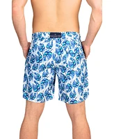 Tailorbyrd Men's Tropical Leaves Swim Shorts