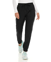 Medichic Women's Seven Pocket Cargo Scrub Pants Joggers with 4-Way Stretch