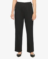 Alfred Dunner Petite Mid-Rise Casual Pants