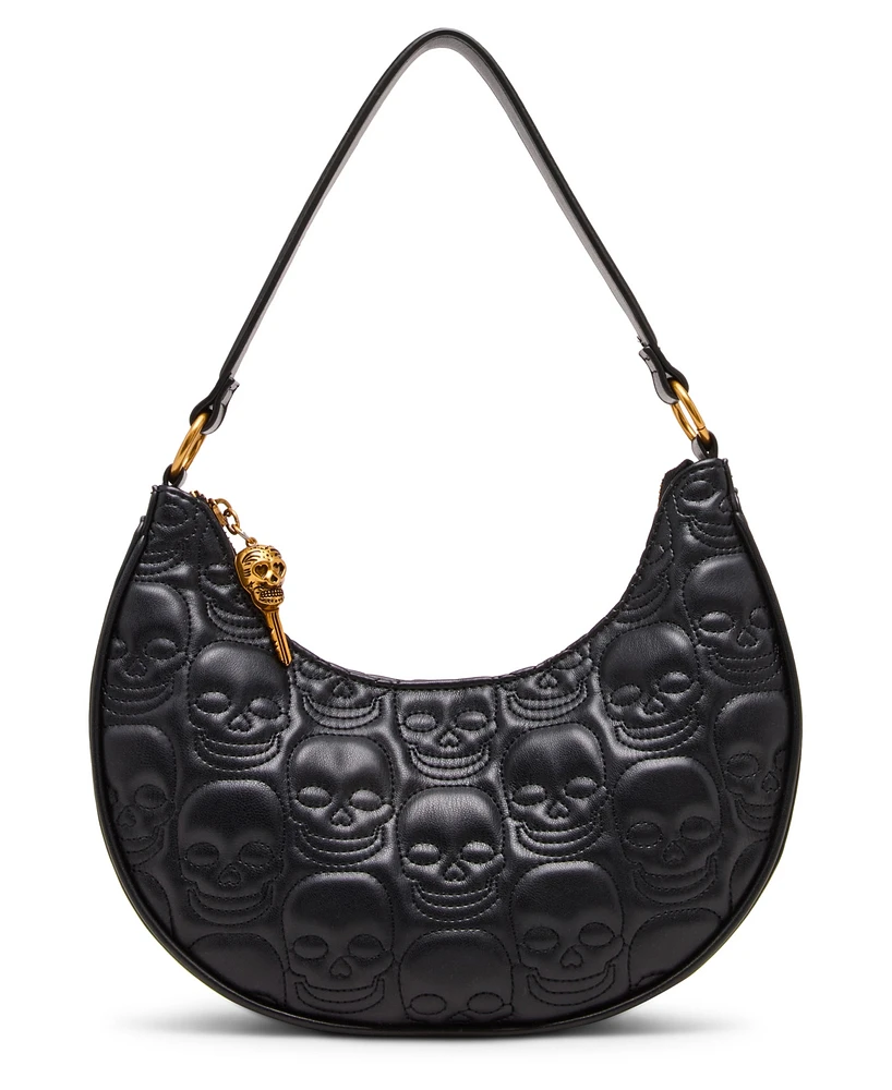 Betsey Johnson Skele-Tease Zipper Shoulder Bag