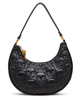 Betsey Johnson Skele-Tease Zipper Shoulder Bag