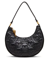 Betsey Johnson Skele-Tease Zipper Shoulder Bag