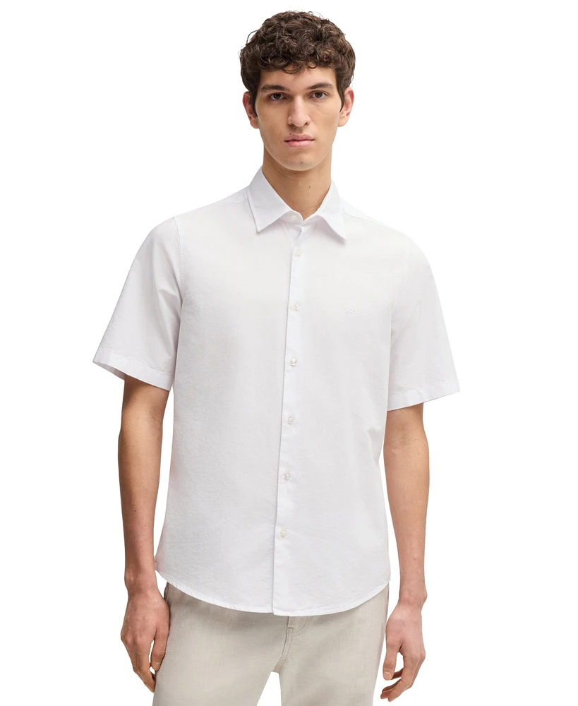 Boss by Hugo Boss Men's Oxford Cotton Regular-Fit Shirt