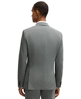 Boss by Hugo Boss Men's Micro-Patterned Stretch Cloth Slim-Fit Suit