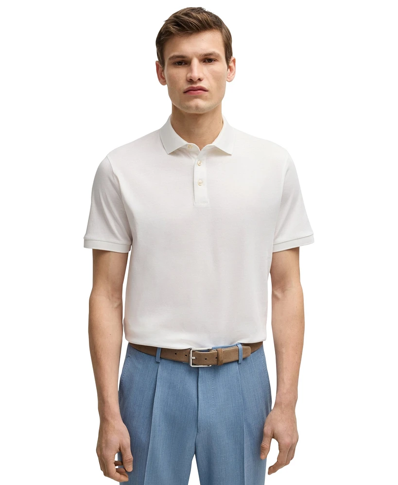 Boss by Hugo Boss Men's Mercerized Italian Cotton Regular-Fit Polo Shirt