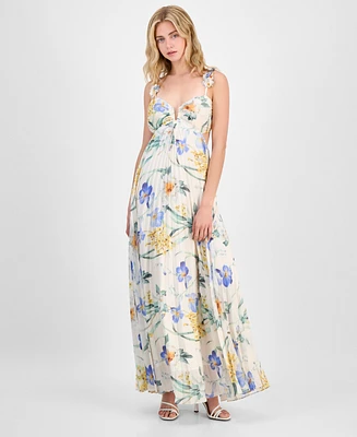 Astr the Label Women's Emese Pleated Floral Maxi Dress