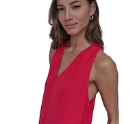 Dkny Jeans Women's V-Neck Racerback Swing Dress