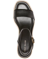 Cole Haan Women's Cloudfeel Keeton Espadrille Flatform Wedge Sandals