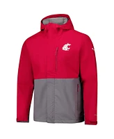 Columbia Men's Crimson Washington State Cougars Field Bound Omni-Tech Full-Zip Jacket