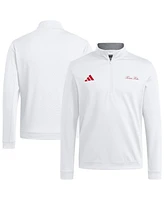 Adidas Men's White Texas Tech Red Raiders Elevated Quarter-Zip Jacket