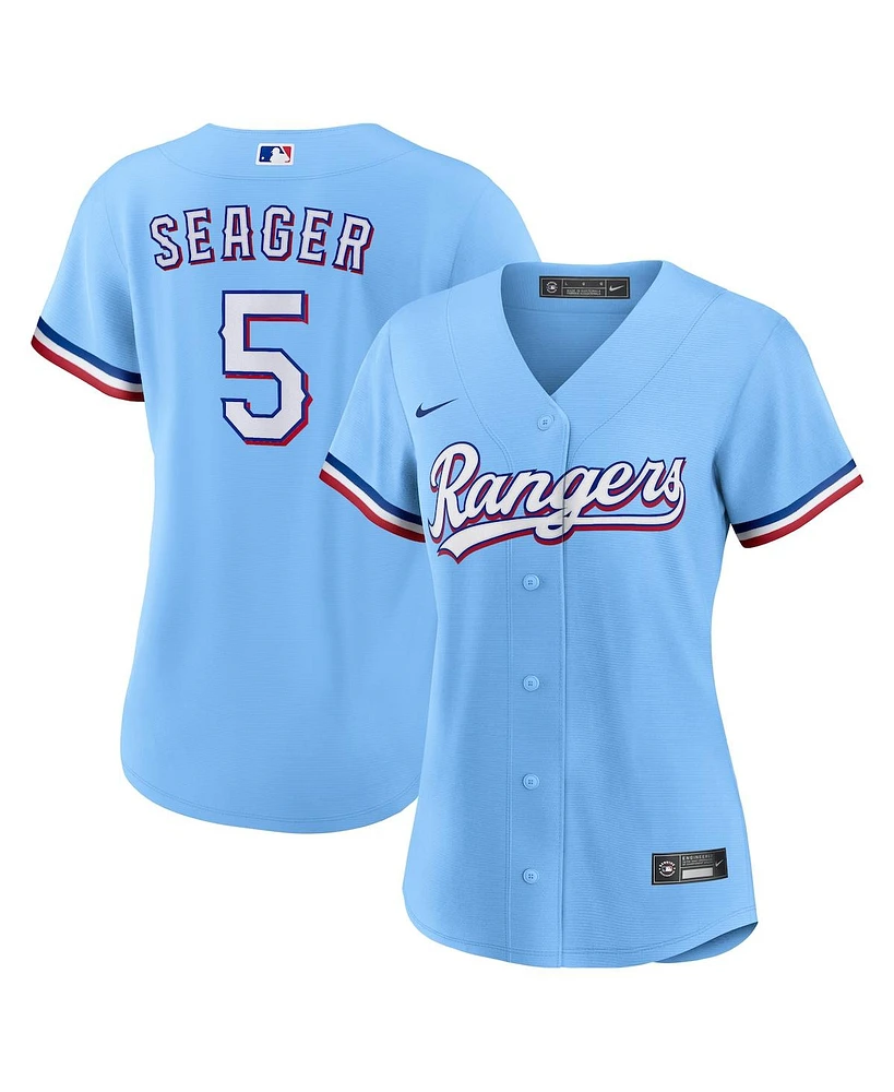 Nike Women's Corey Seager Light Blue Texas Rangers Alternate Replica Player Jersey