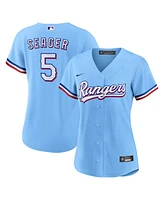 Nike Women's Corey Seager Light Blue Texas Rangers Alternate Replica Player Jersey