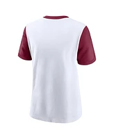 Nike Women's White Philadelphia Phillies Tri-Blend Cooperstown Logo T-Shirt