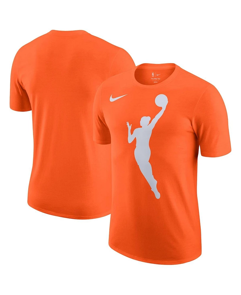 Nike Men's and Women's Brilliant Orange Wnba Logo Woman T-Shirt