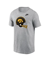 Nike Men's Heather Gray Iowa Hawkeyes Legacy Helmet T-Shirt