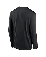 Nike Men's Black Stanford Cardinal Primary Stack Legend Long Sleeve T-Shirt