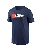 Nike Men's Navy Houston Astros Team Block T-Shirt