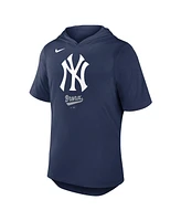 Nike Men's Navy New York Yankees Tri-Blend Performance Hoodie T-Shirt