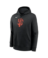 Nike Men's Black San Francisco Giants Logo Club Fleece Pullover Hoodie