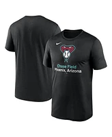 Nike Men's Black Arizona Diamondbacks Stadium Legend Performance T-Shirt