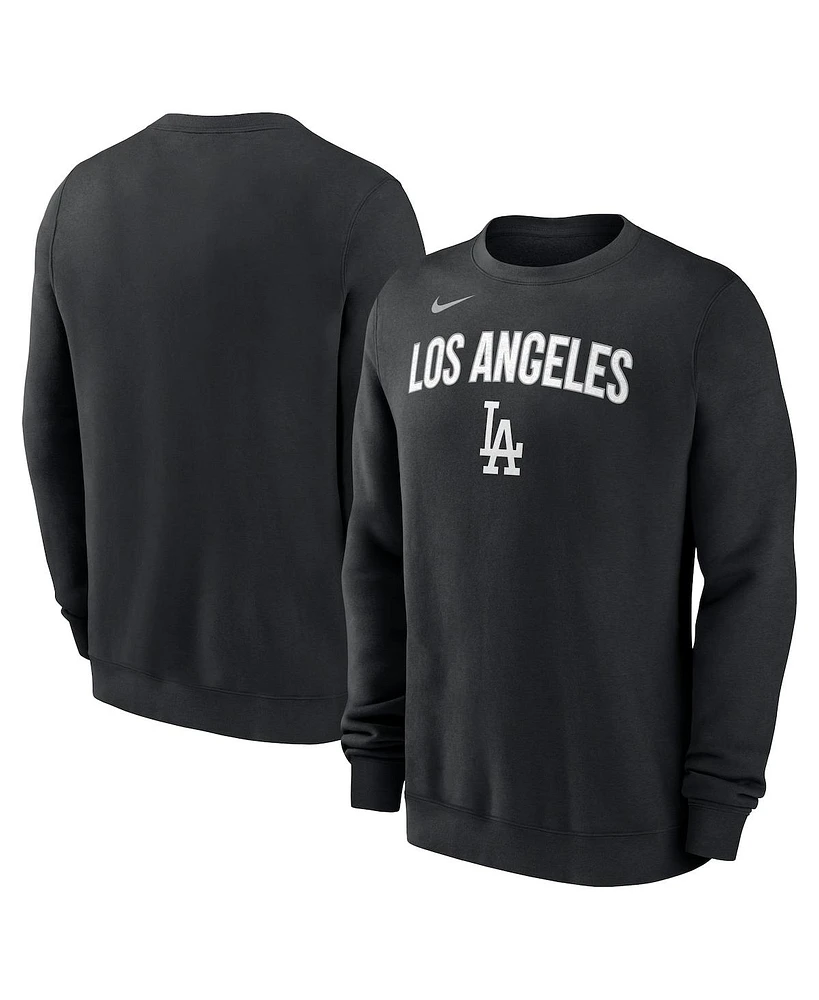 Nike Men's Black Los Angeles Dodgers Pullover Sweatshirt