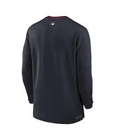 Nike Men's Navy Minnesota Twins Authentic Collection Performance Half-Zip Top