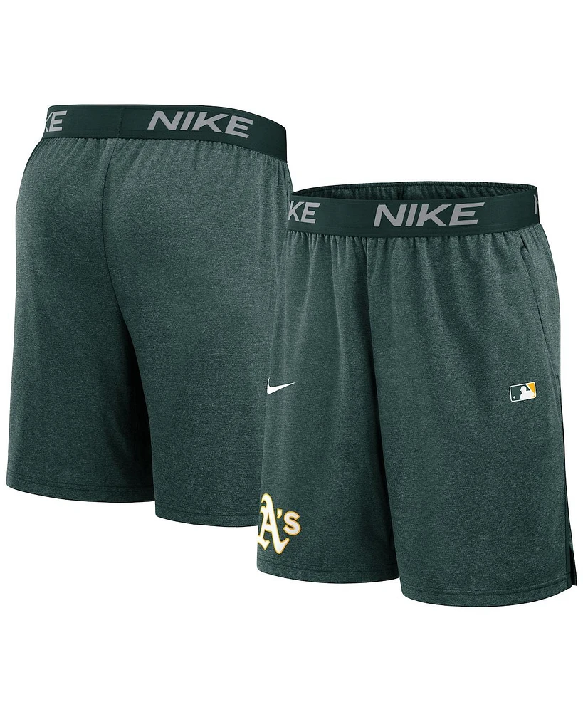 Nike Men's Green Athletics Authentic Collection Performance Knit Shorts