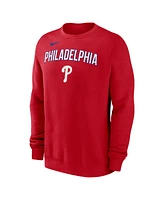 Nike Men's Red Philadelphia Phillies Pullover Sweatshirt