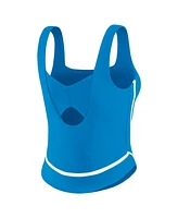 Wear by Erin Andrews Women's Blue Detroit Lions Square Neck Tank Top