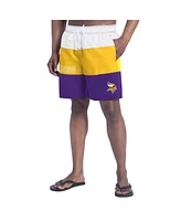 G-iii Sports by Carl Banks Men's Purple/Gold Minnesota Vikings Sunrise Volley Swim Shorts