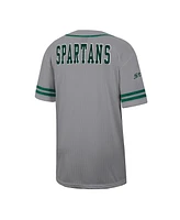 Colosseum Men's Gray Michigan State Spartans Free Spirited Baseball Jersey