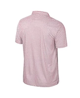 Colosseum Men's Crimson Oklahoma Sooners Big Tall Marty Rival Polo Shirt