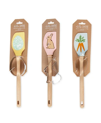 Design Imports Hop Into Spring Spatula 3-Piece Cookie Cutter Gift Set