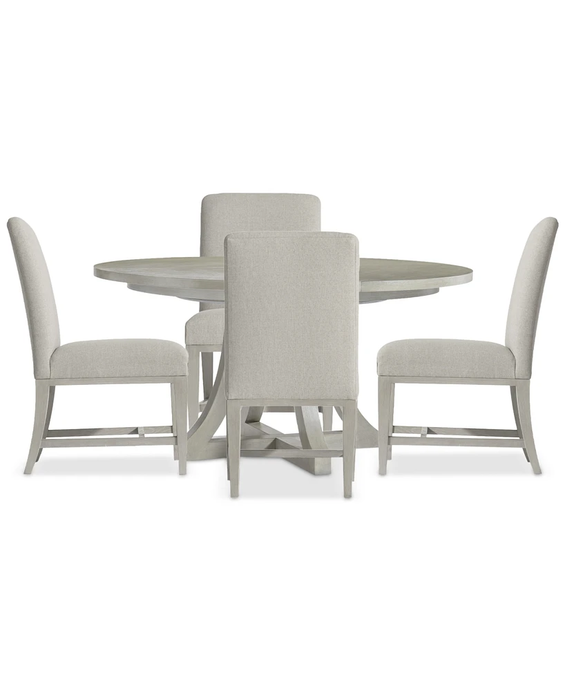 Cornelia 5-Pc. Set (Round Table & 4 Side Chairs)