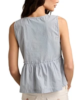 Lucky Brand Women's Cotton Babydoll Flyaway Tank Top